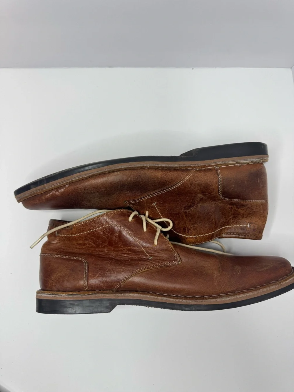 Steve Madden Cognac Leather Chukkas Men's Size 11